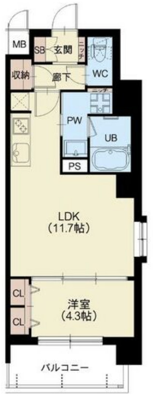 7階の間取り図