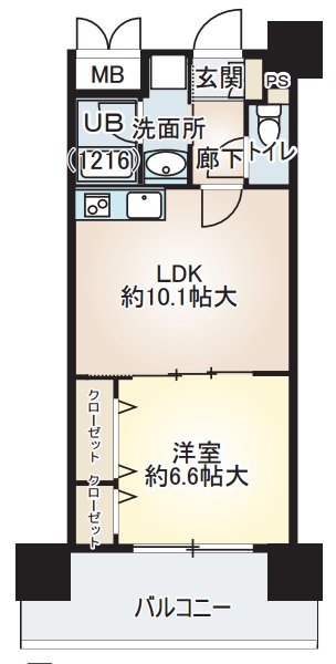5階の間取り図