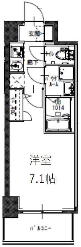 4階の間取り図