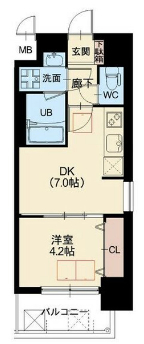 4階の間取り図