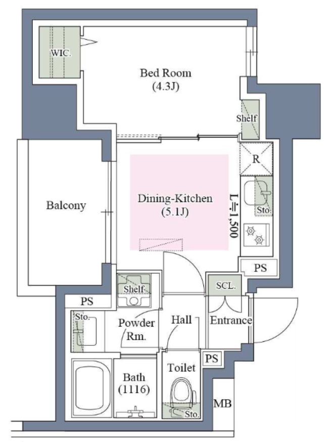 15階の間取り図