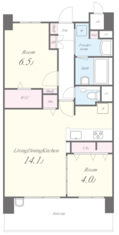 2階の間取り図