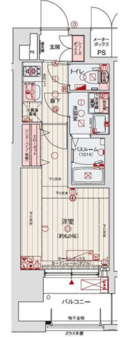 8階の間取り図