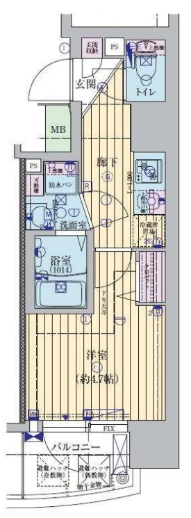 4階の間取り図