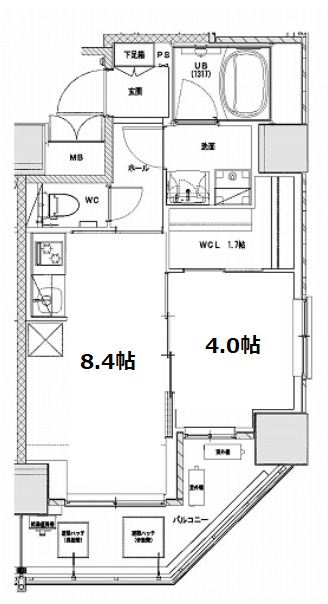 6階の間取り図