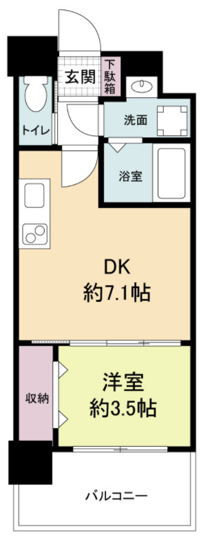 4階の間取り図