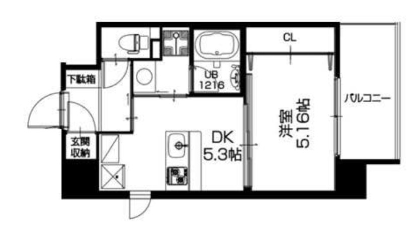 4階の間取り図