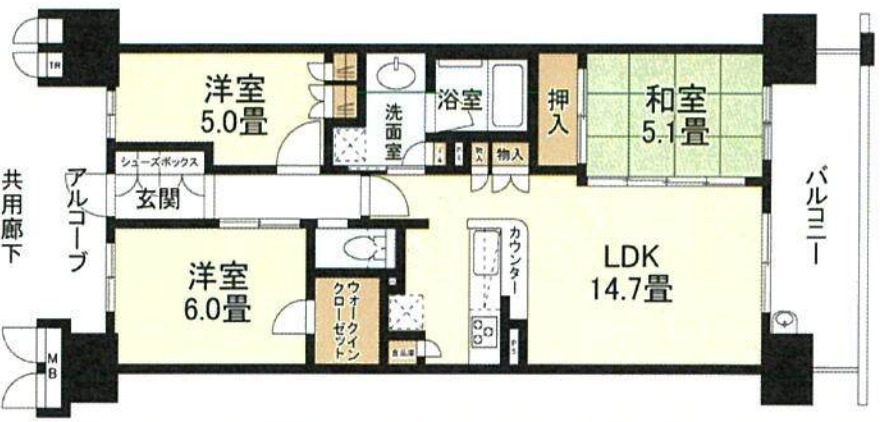 リバーガーデン福島 木漏れ日の丘　AB棟　