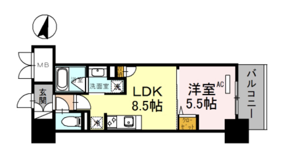 4階の間取り図