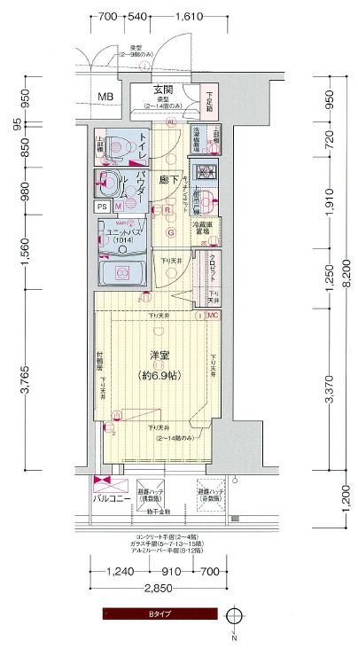 3階の間取り図