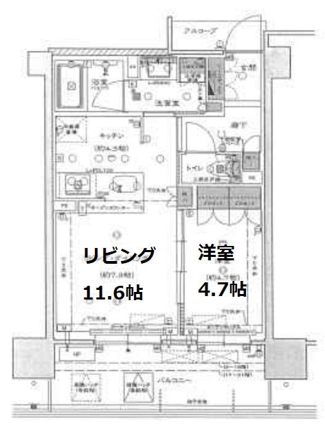 4階の間取り図