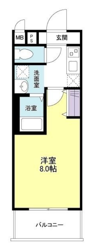 8階の間取り図