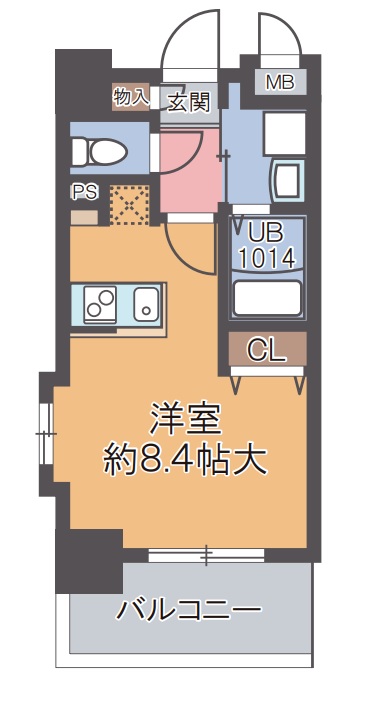 8階の間取り図