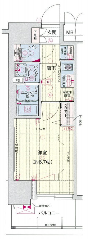 6階の間取り図