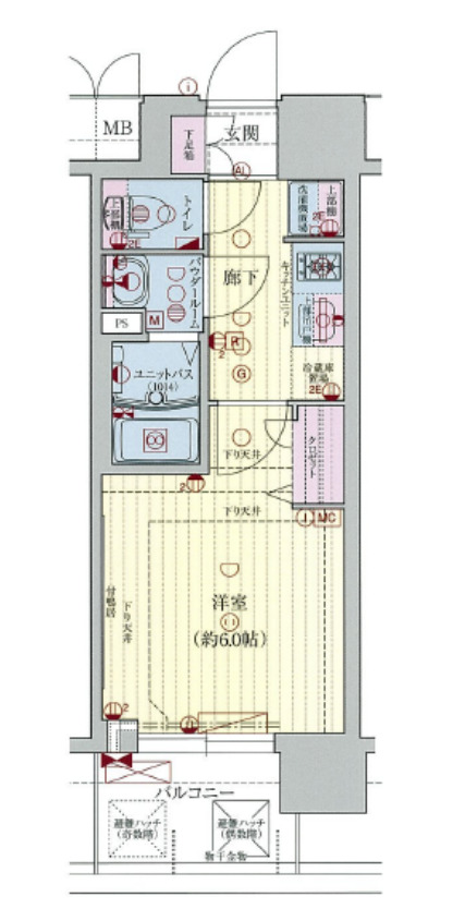 10階の間取り図