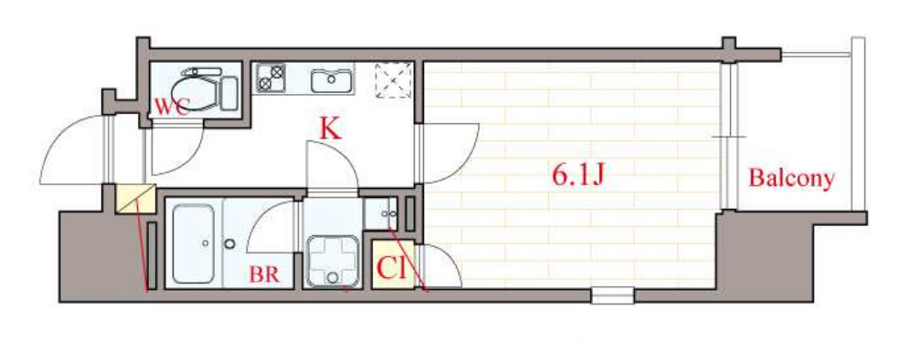 7階の間取り図