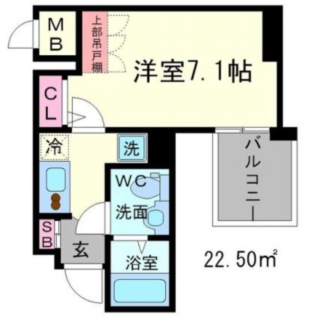 8階の間取り図