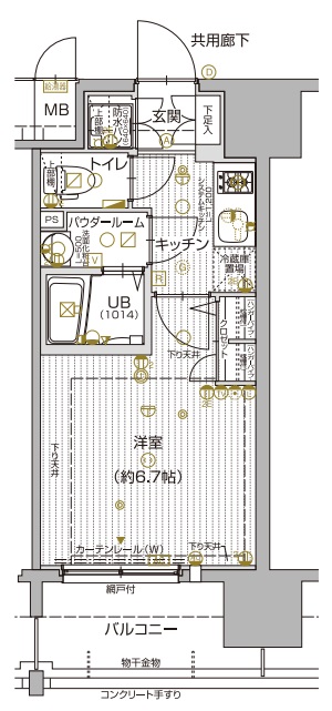 7階の間取り図