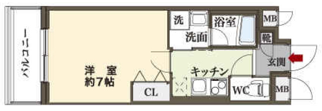 6階の間取り図