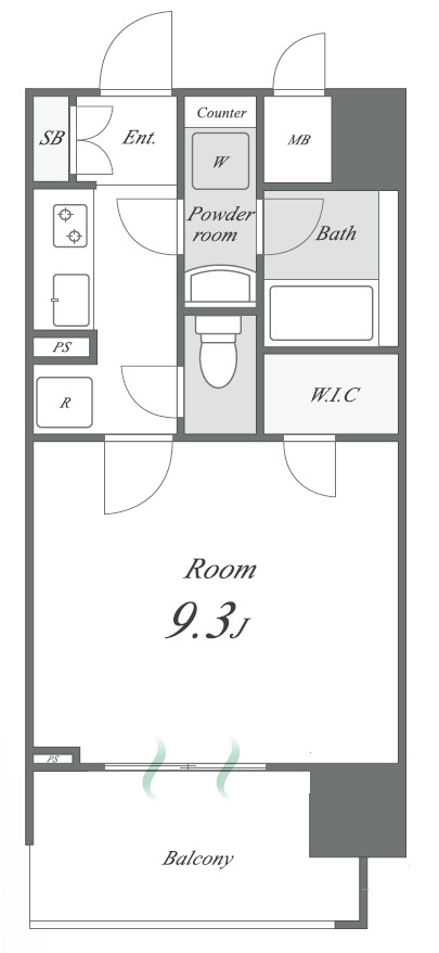 13階の間取り図