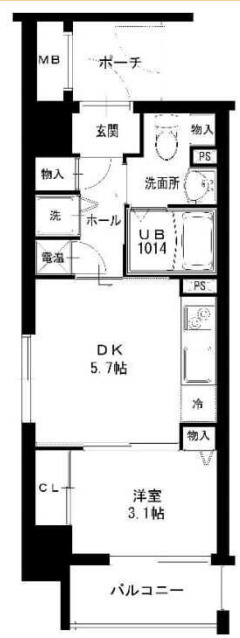 6階の間取り図