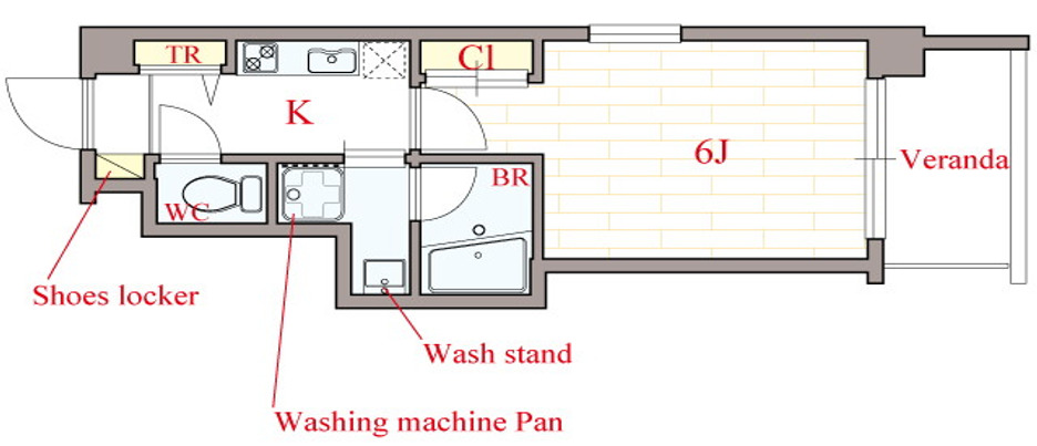 8階の間取り図