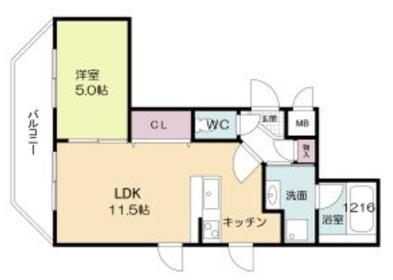 5階の間取り図