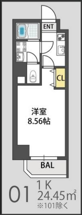 4階の間取り図