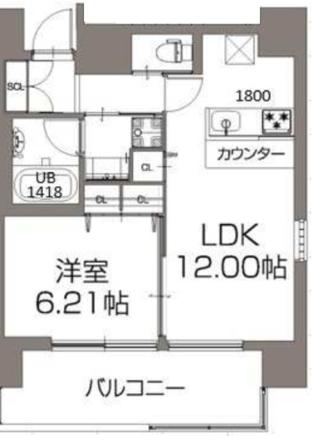 6階の間取り図