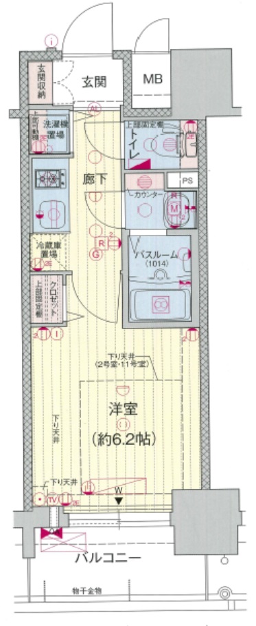 4階の間取り図