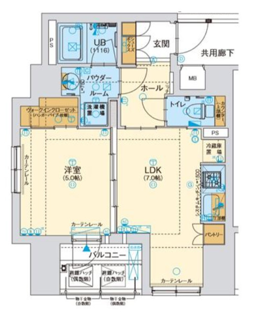 8階の間取り図