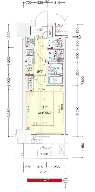 5階の間取り図