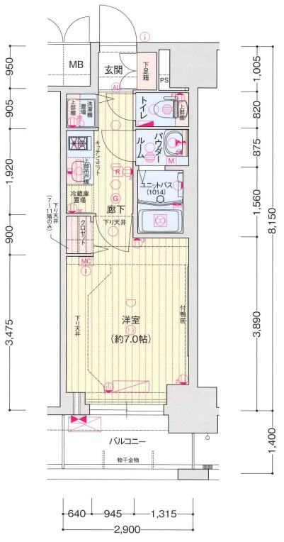 10階の間取り図