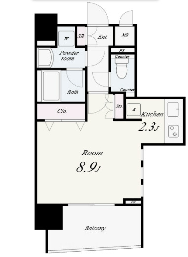 9階の間取り図