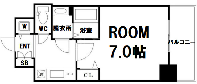 7階の間取り図