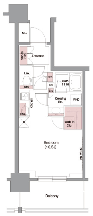 8階の間取り図