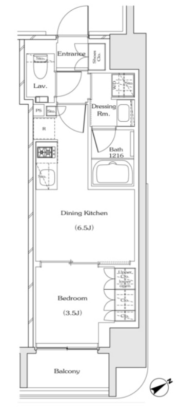 6階の間取り図