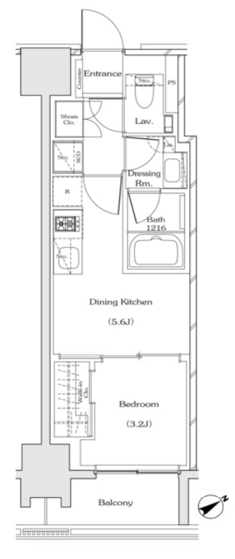 6階の間取り図
