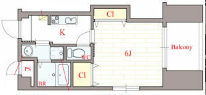 8階の間取り図