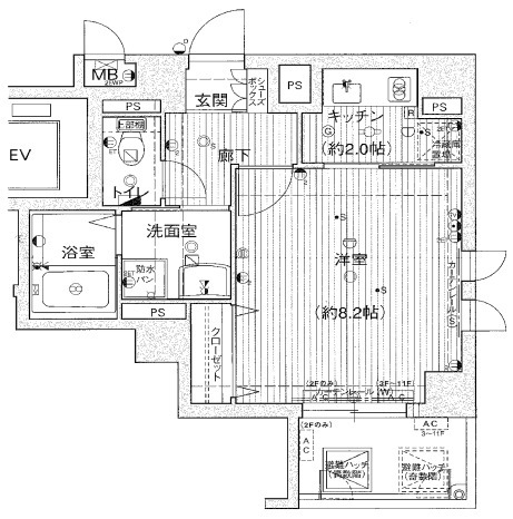 8階の間取り図