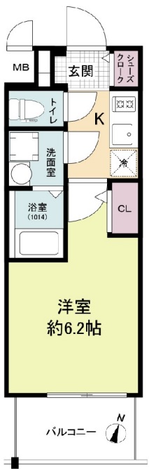 6階の間取り図