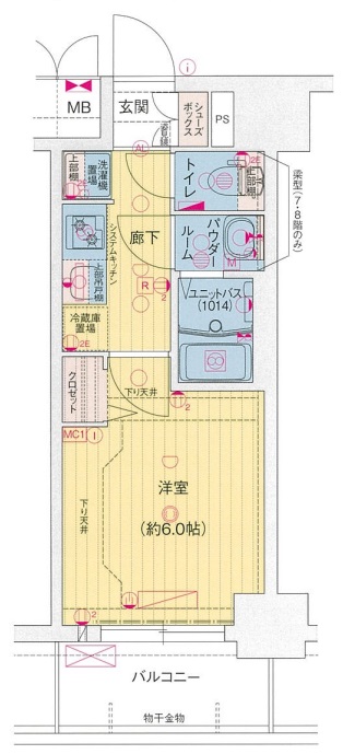 7階の間取り図