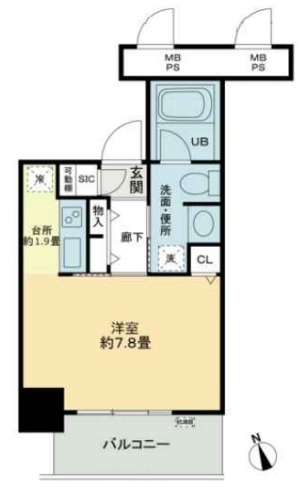6階の間取り図