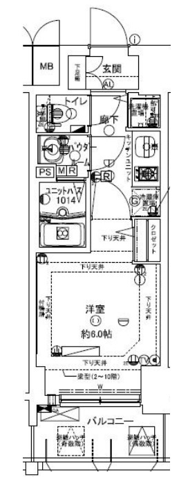 2階の間取り図