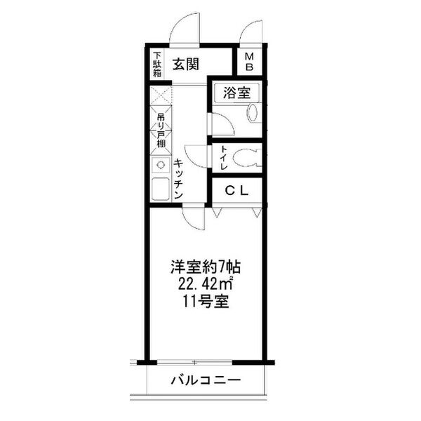 9階の間取り図