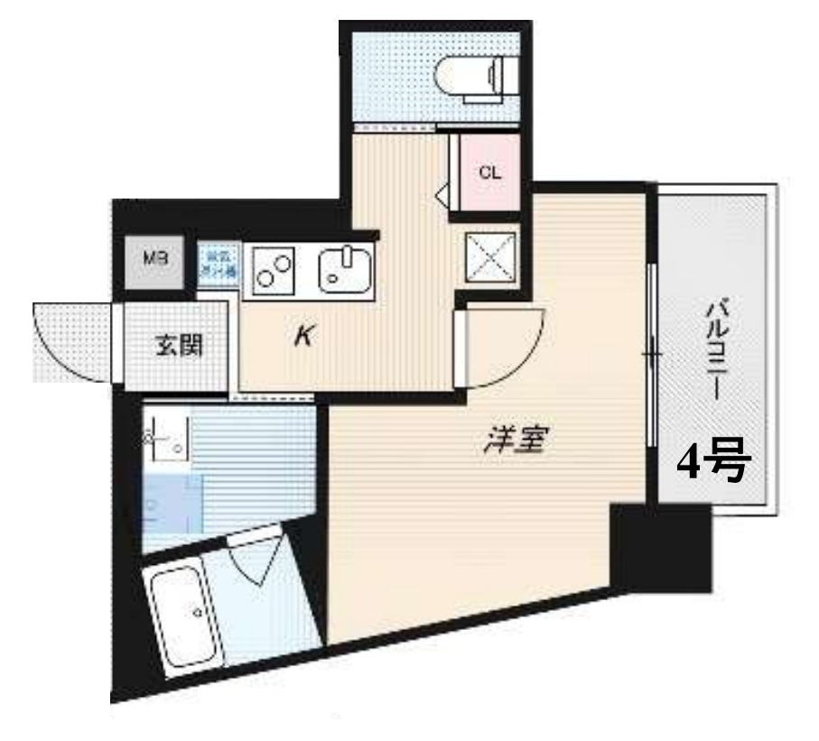 4階の間取り図