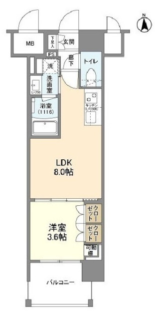 7階の間取り図
