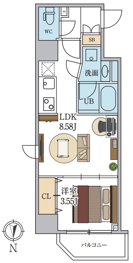 シーズンフラッツ新町