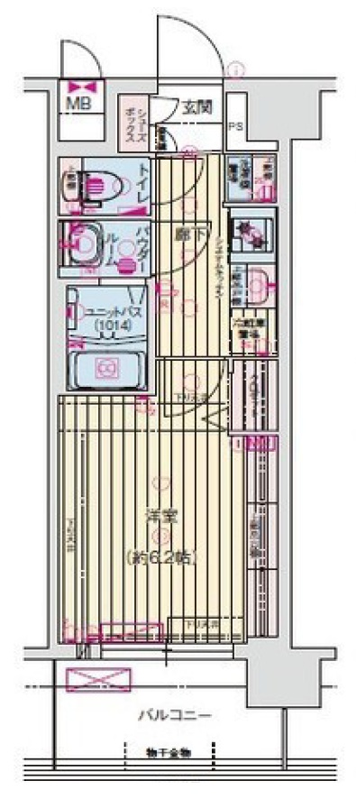 プレサンス京橋ＧＲＥＥＮ　ＹＡＲＤアルミラ