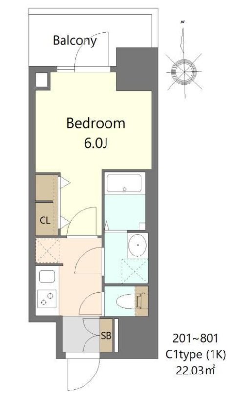 S-RESIDENCE松屋町asence